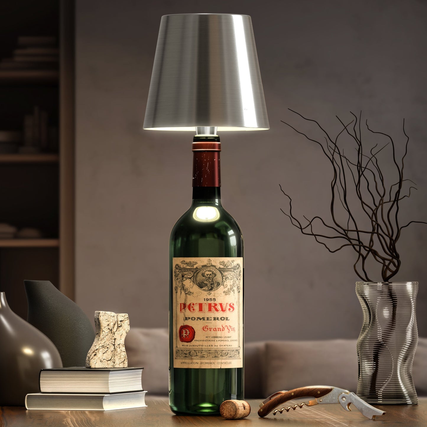 Wireless Bottle Lamp – Modern Design
